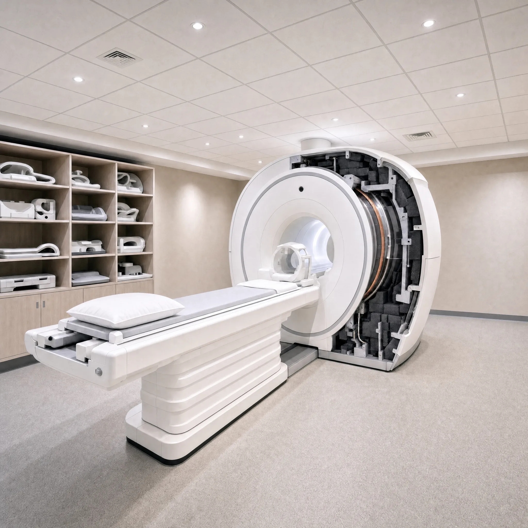 XYROFOAM&trade; 신규 · 특수 분야 — MRI 의료장비 경량 구조재